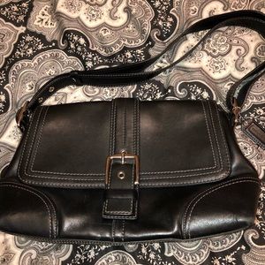 Coach black shoulder purse